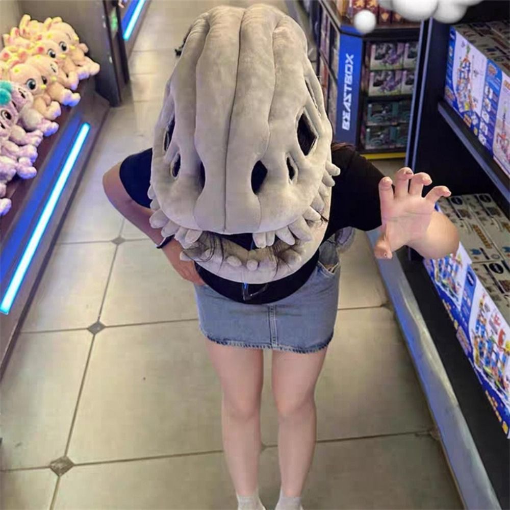 Easy Cosplay Prop - Exoskeleton Design Dinosaur Skeleton Mask Wearable