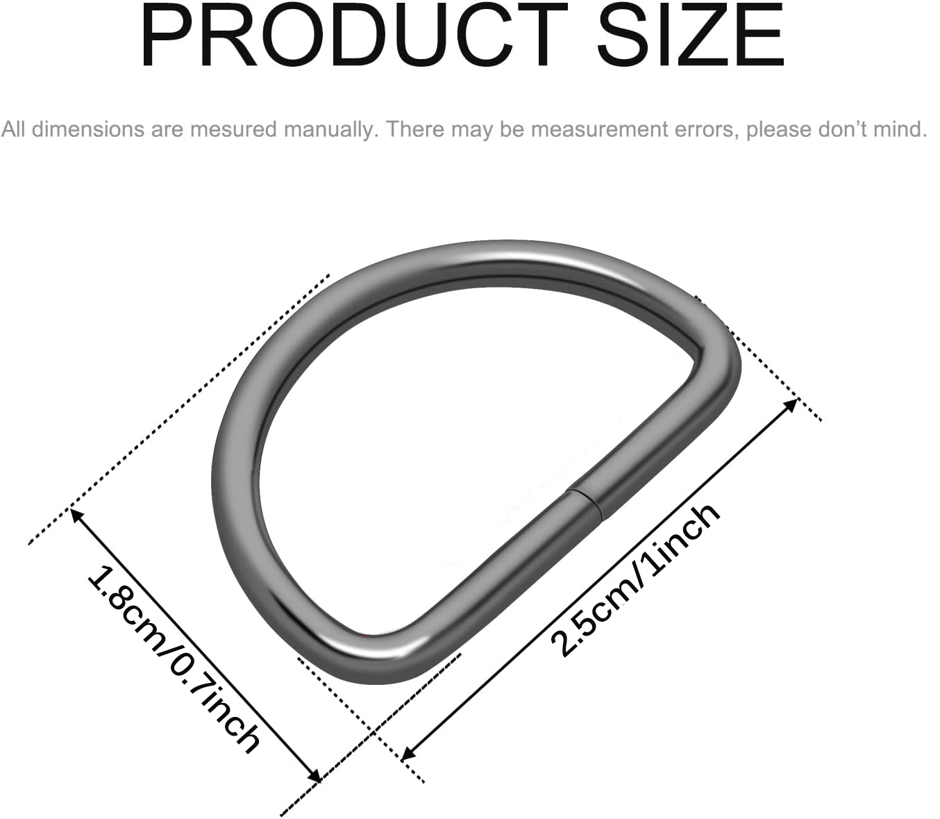 30/60/100Pcs D-Shaped Ring Met - D Ring Strap review and price